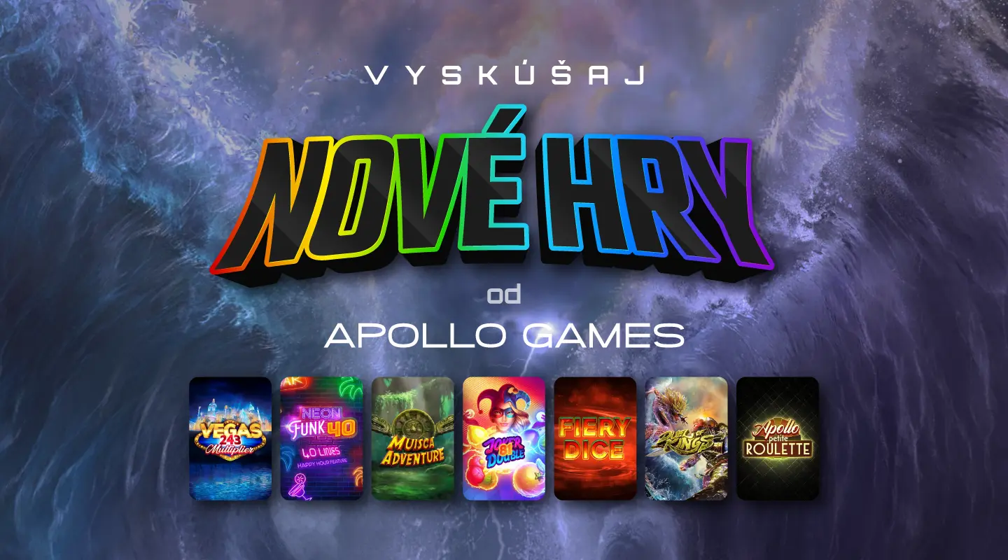 Sedem noviniek od Apollo Games